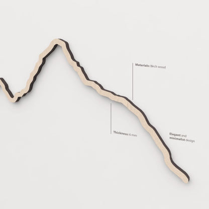 Vetado de la madera natural en el skyline Machu Picchu.