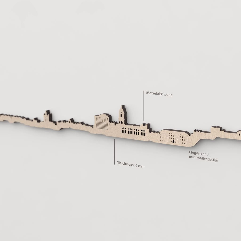 Vetado de la madera natural en el skyline Málaga.