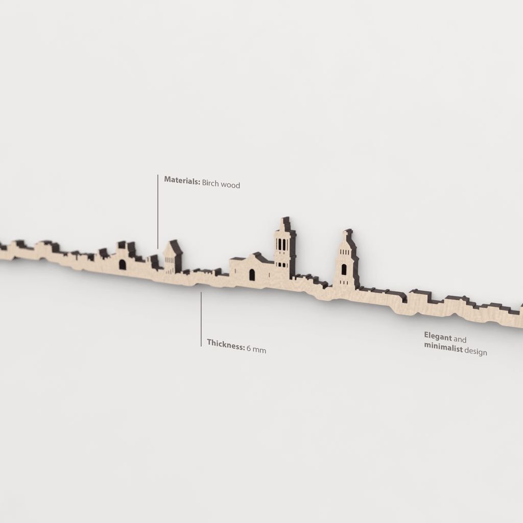 Vetado de la madera natural en el skyline Sabadell.