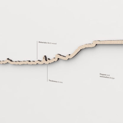 Vetado de la madera natural en el skyline San Esteban de Gormaz.