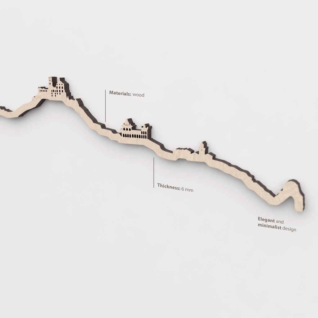 Textura y veta de la madera de abedul natural del skyline Sintra.