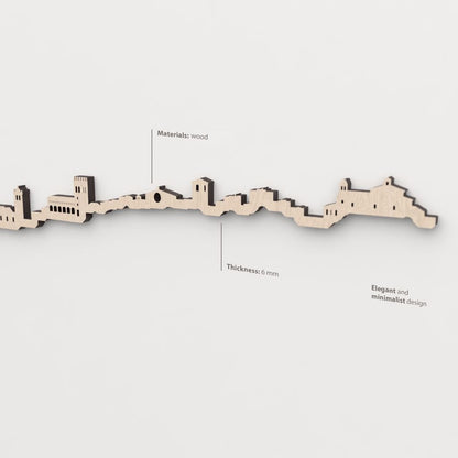 Textura y veta de la madera de abedul natural del skyline Soria.