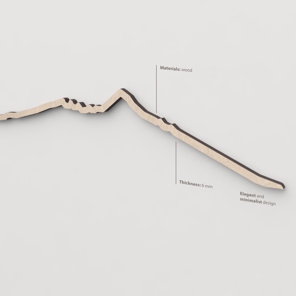 Textura y veta de la madera natural del skyline de Tenerife.