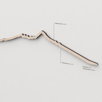 Textura y veta de la madera natural del skyline de Tenerife.