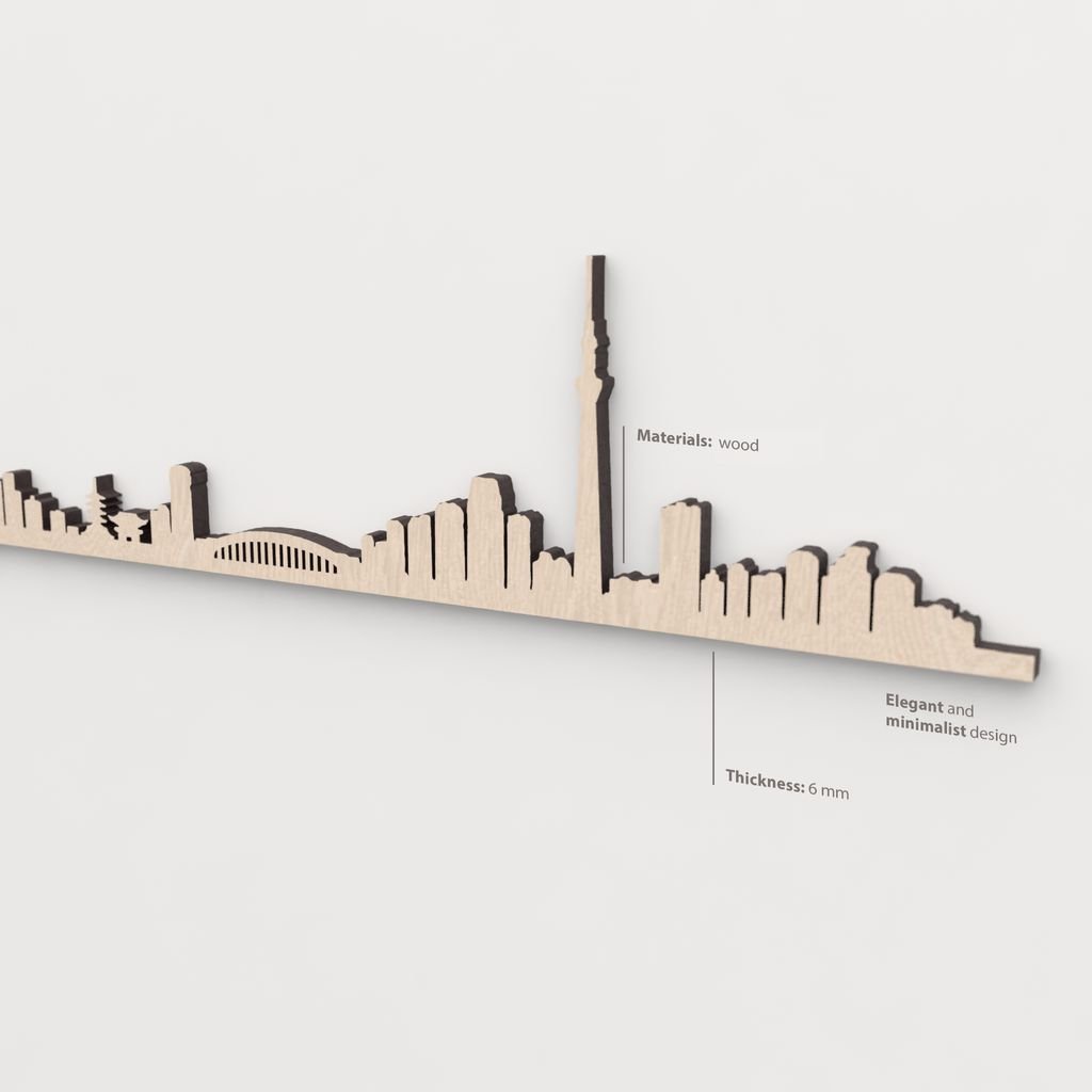 Textura y veta de la madera de abedul natural del skyline Tokio.
