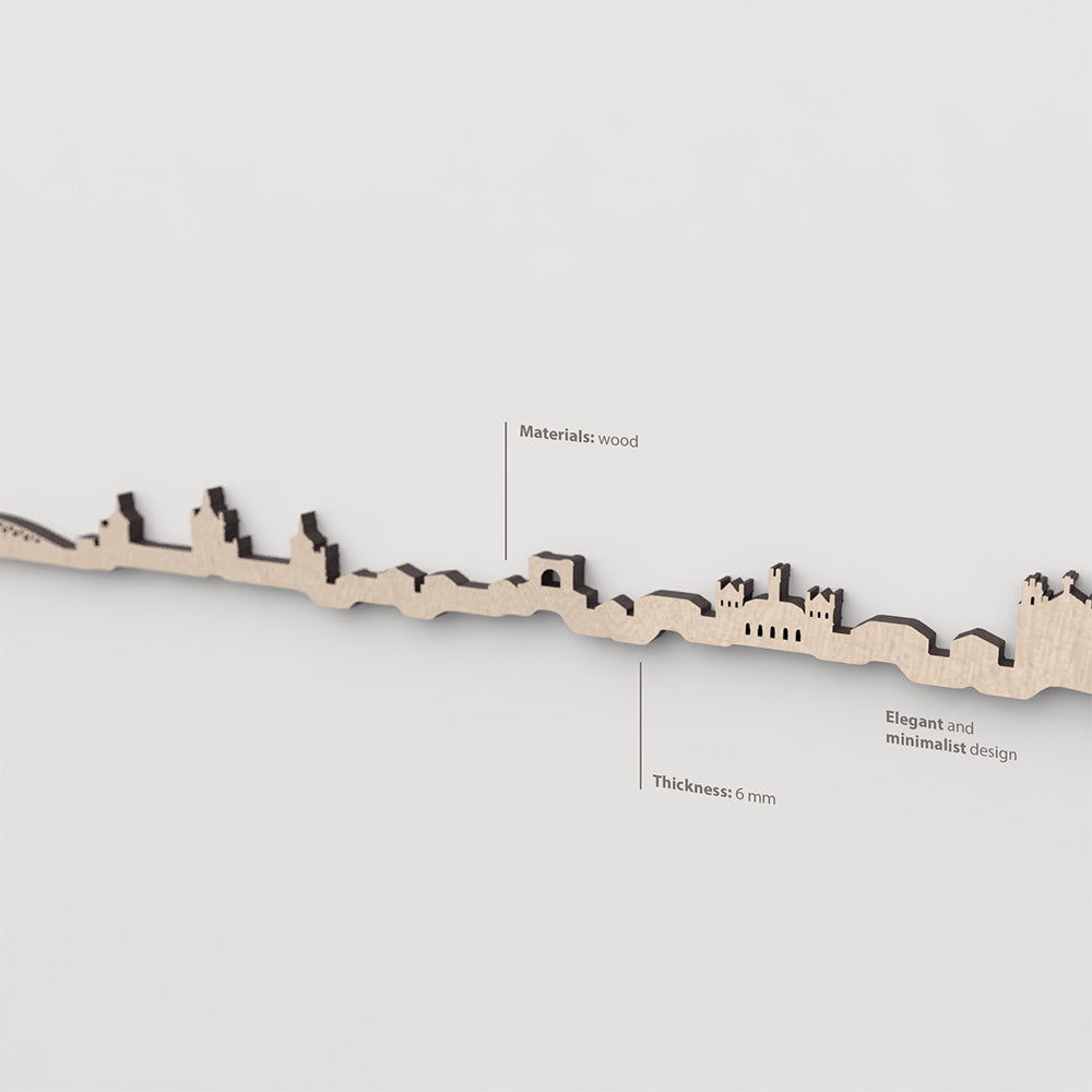 Vetado de la madera natural en el skyline Valladolid.