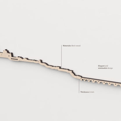Textura y veta de la madera de abedul natural del skyline Zamora.