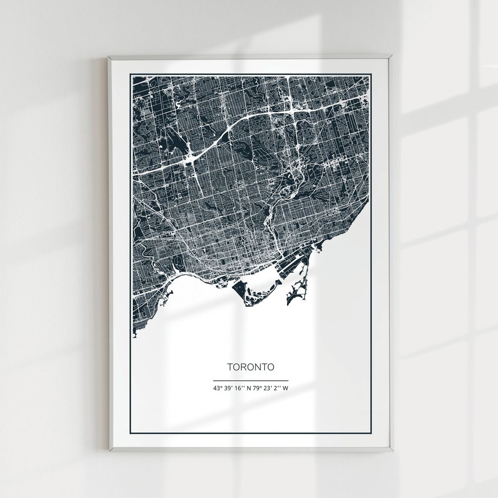 City Maps Toronto skyline in wood - Skylinecity