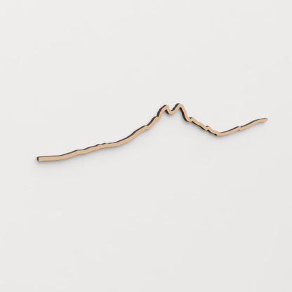 Skyline Pedraforca en madera, decoración de pared elegante y moderna.