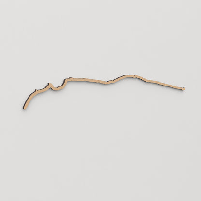 Skyline Sella del Diavolo en madera, decoración de pared elegante y moderna.