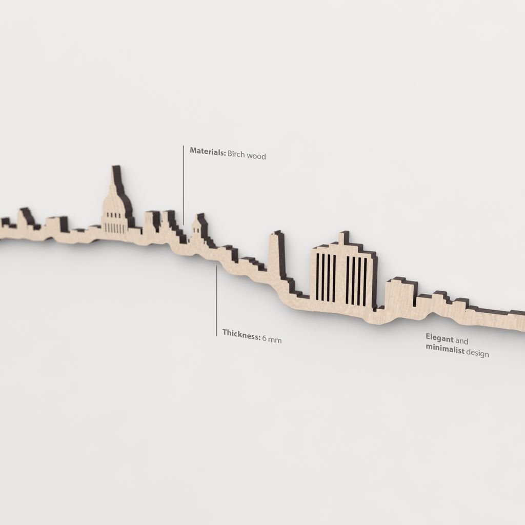 Skyline La Habana – primer plano del Hotel Nacional de Cuba en madera natural.