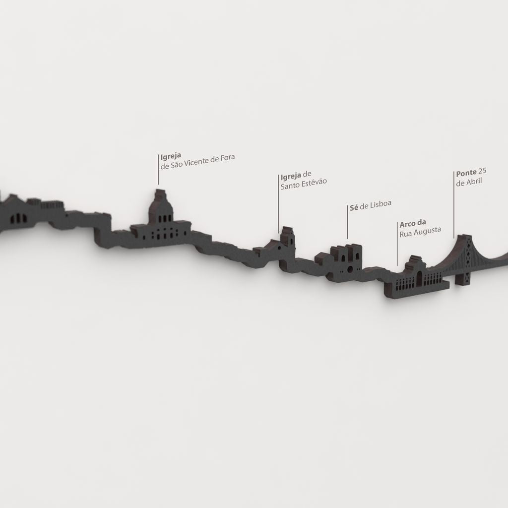 Skyline Lisboa – detalle de la Igreja de São Vicente de Fora en madera negra.