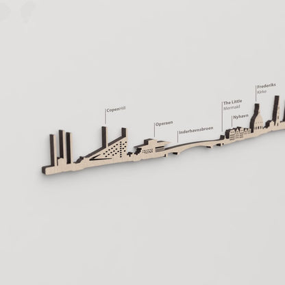 Skyline Copenhague – primer plano de la Operaen en madera natural.