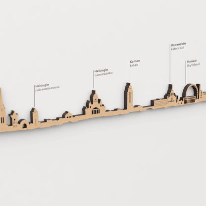 Skyline Helsinki – detalle de Uspenskin katedraali en madera marrón.