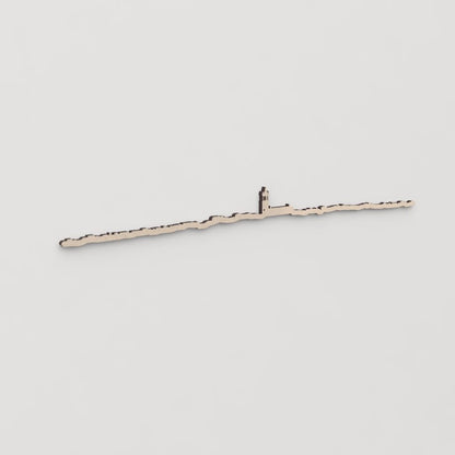 Idea de regalo original: la silueta del skyline de Colmenar Viejo en madera natural.