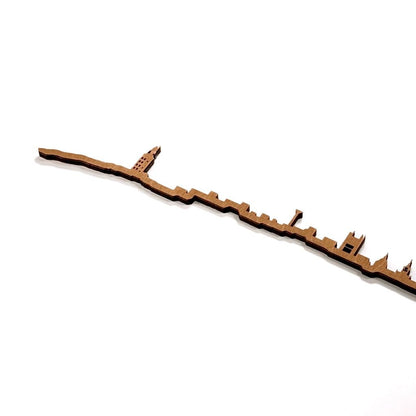 Skyline A Coruña skyline in wood - Skylinecity