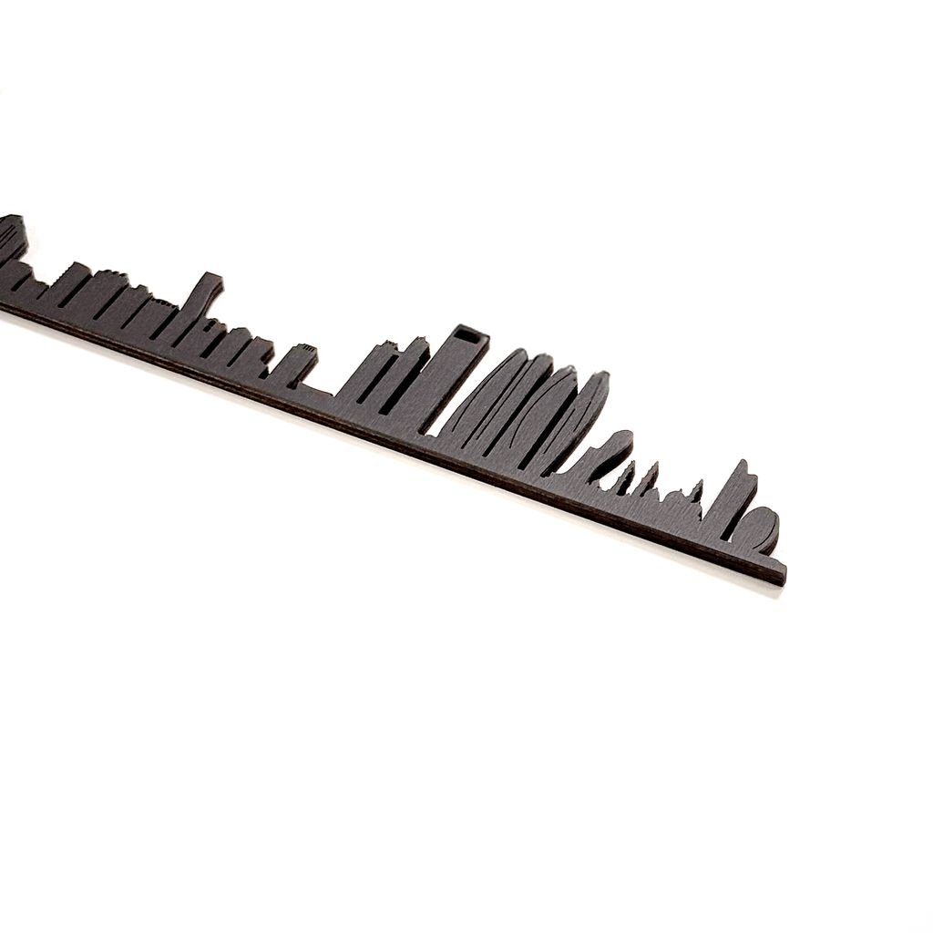 Skyline Abu Dabi skyline in wood - Skylinecity