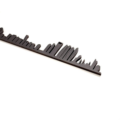 Skyline Abu Dabi skyline in wood - Skylinecity