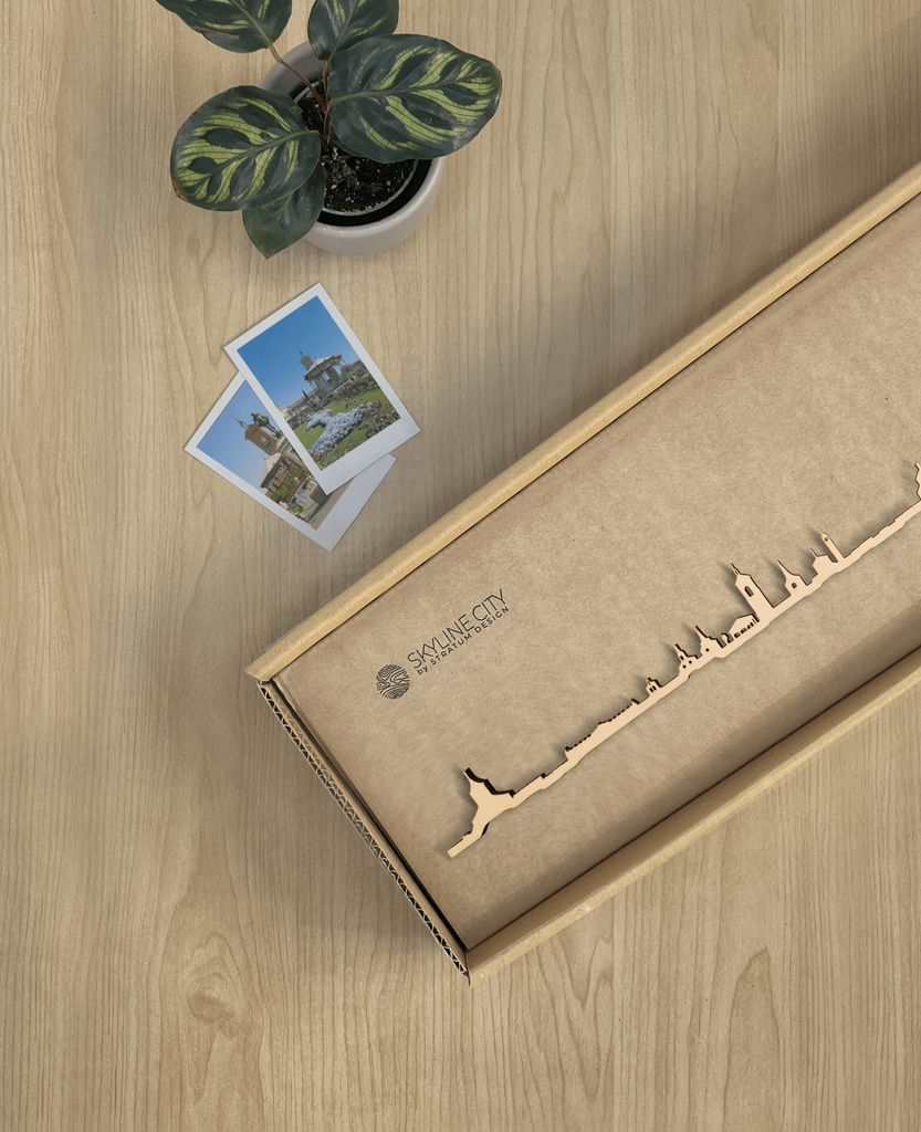 Skyline Alcalá de Henares skyline in wood - Skylinecity