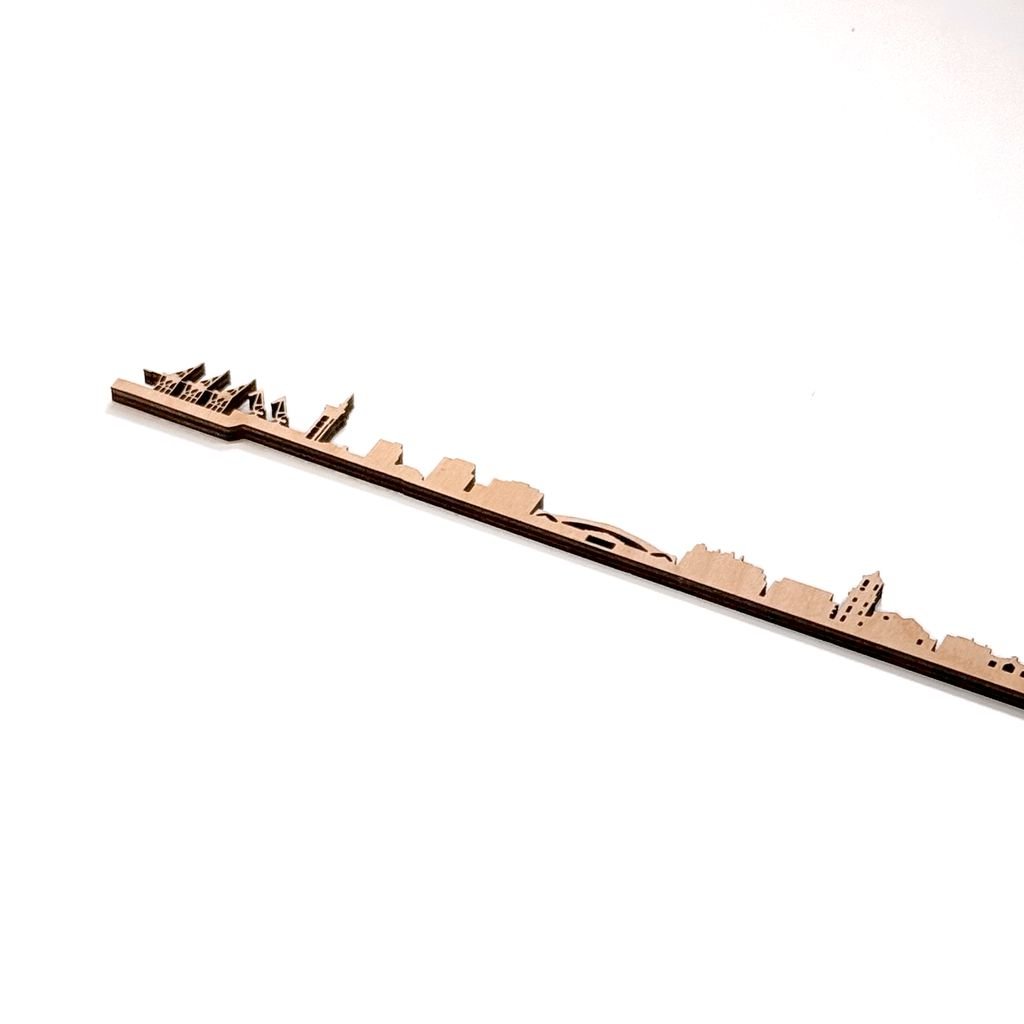 Skyline Algeciras skyline in wood - Skylinecity