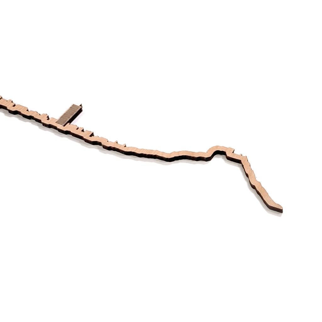 Skyline Alicante skyline in wood - Skylinecity