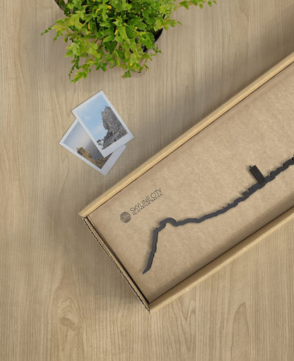 Skyline Alicante skyline in wood - Skylinecity