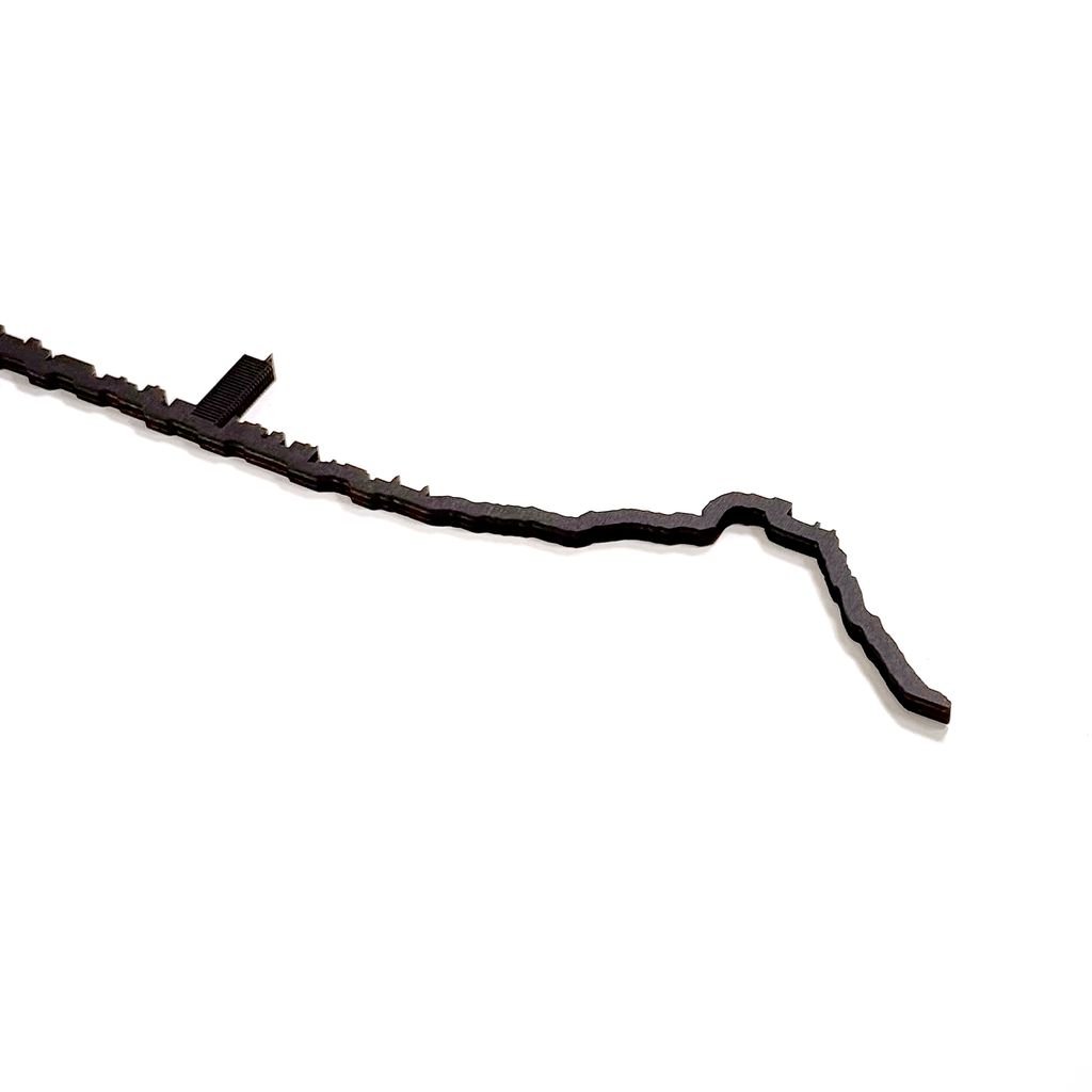 Skyline Alicante skyline in wood - Skylinecity