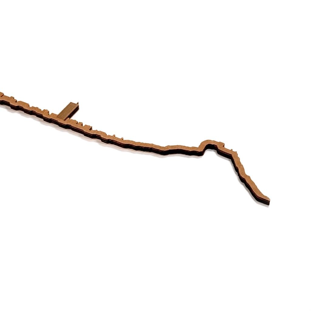 Skyline Alicante skyline in wood - Skylinecity