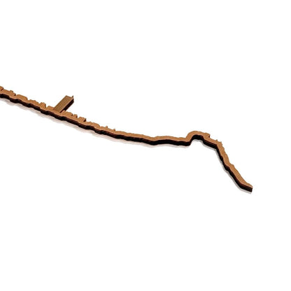 Skyline Alicante skyline in wood - Skylinecity