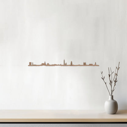 Skyline Amberes skyline in wood - Skylinecity