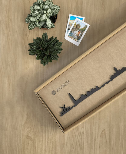 Skyline Ámsterdam skyline in wood - Skylinecity