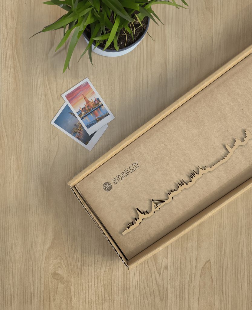 Skyline Bangkok skyline in wood - Skylinecity