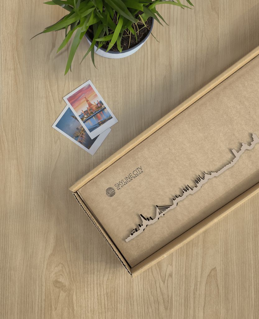 Skyline Bangkok skyline in wood - Skylinecity