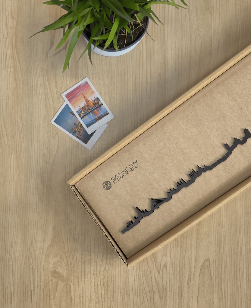 Skyline Bangkok skyline in wood - Skylinecity