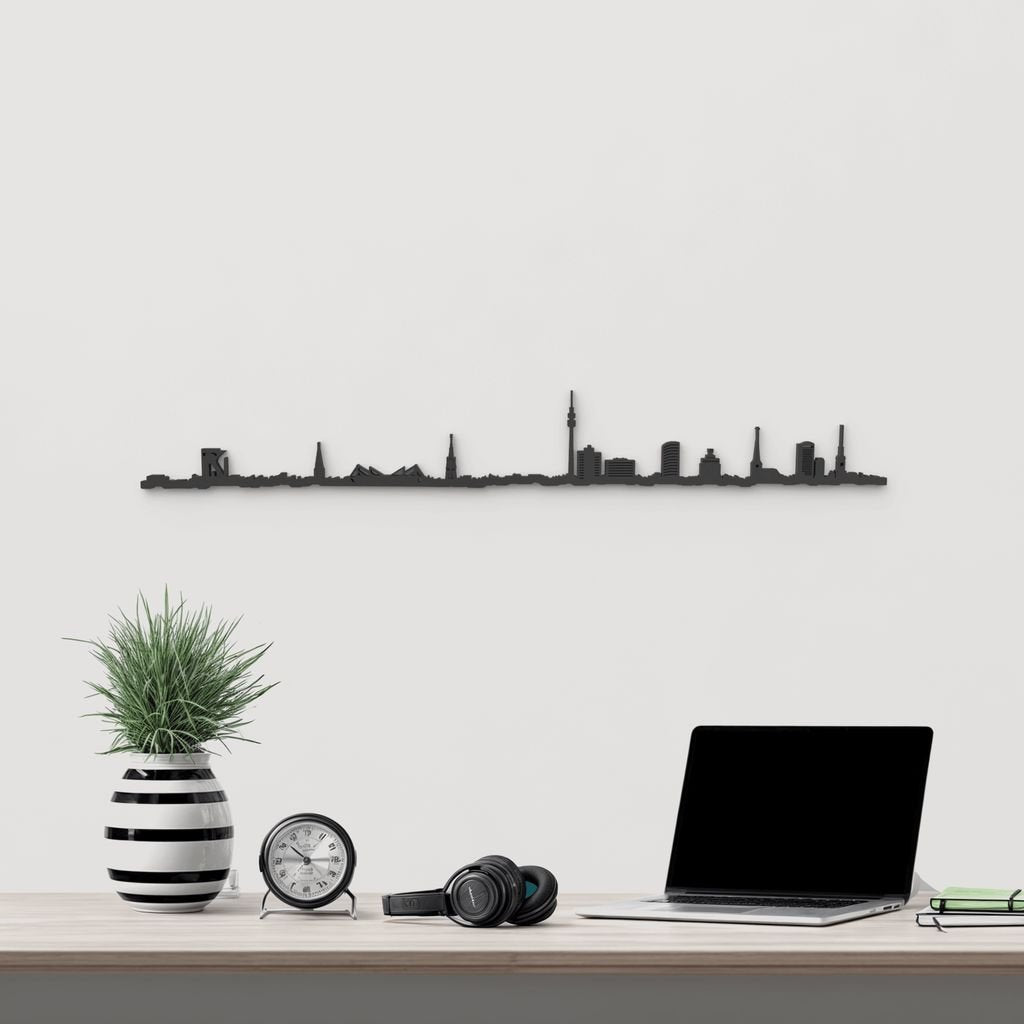 Skyline Dortmund skyline in wood - Skylinecity