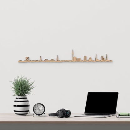 Skyline Dortmund skyline in wood - Skylinecity