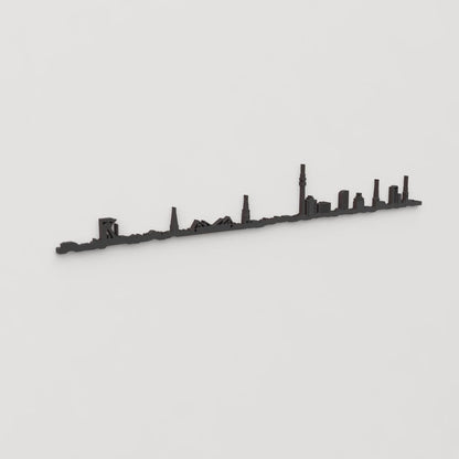 Skyline Dortmund skyline in wood - Skylinecity