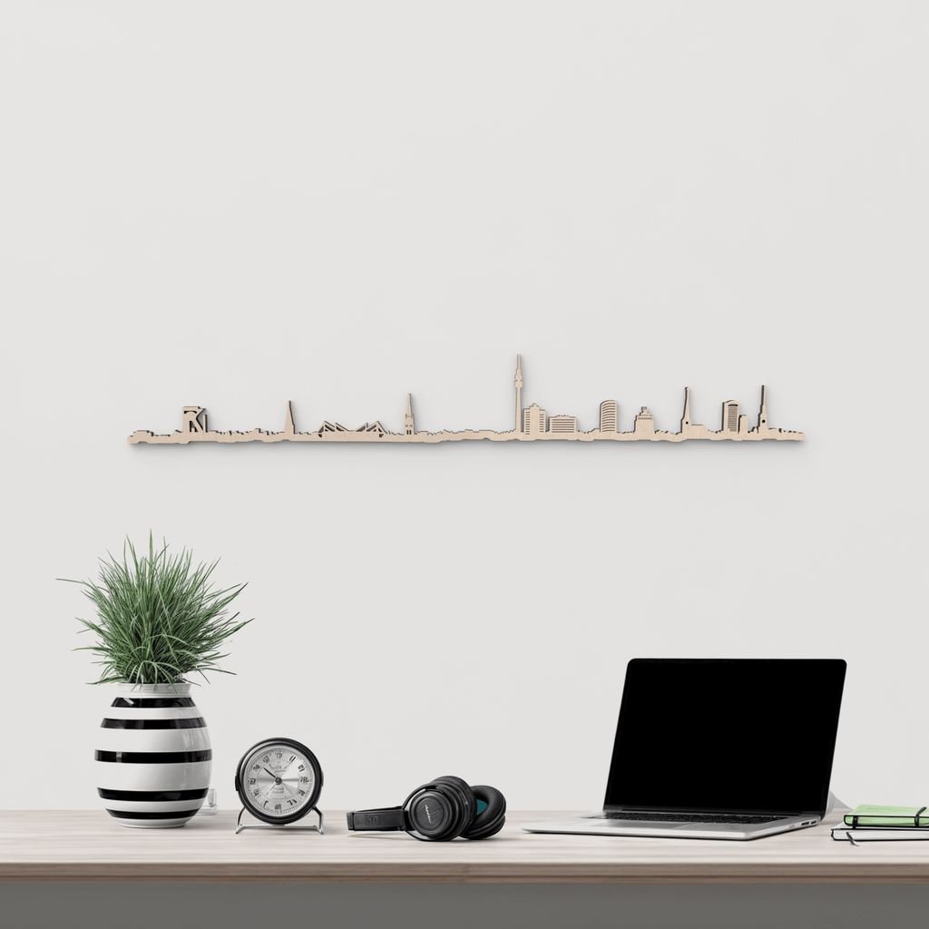 Skyline Dortmund skyline in wood - Skylinecity