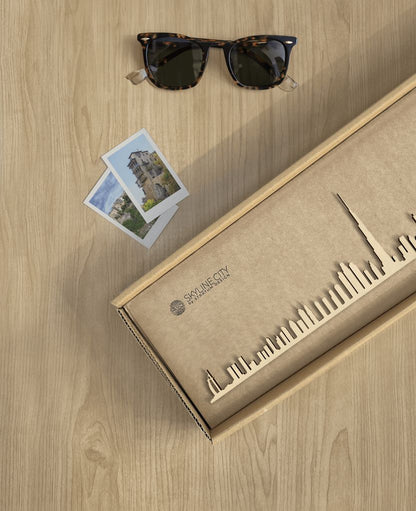 Skyline Dubái skyline in wood - Skylinecity