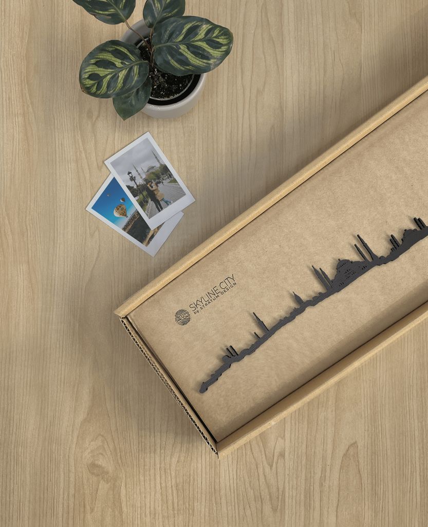 Skyline Estambul skyline in wood - Skylinecity