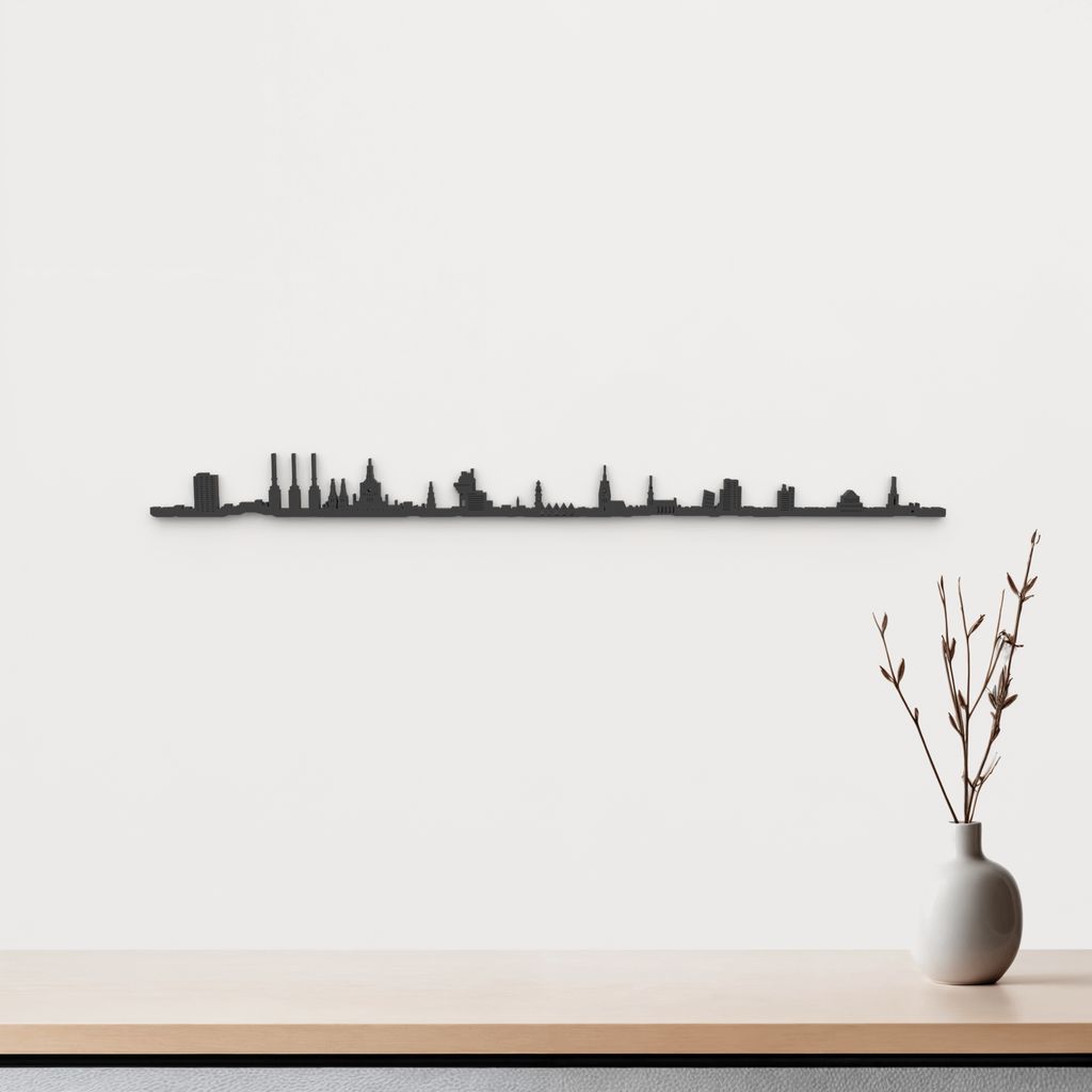 Skyline Hannover skyline in wood - Skylinecity