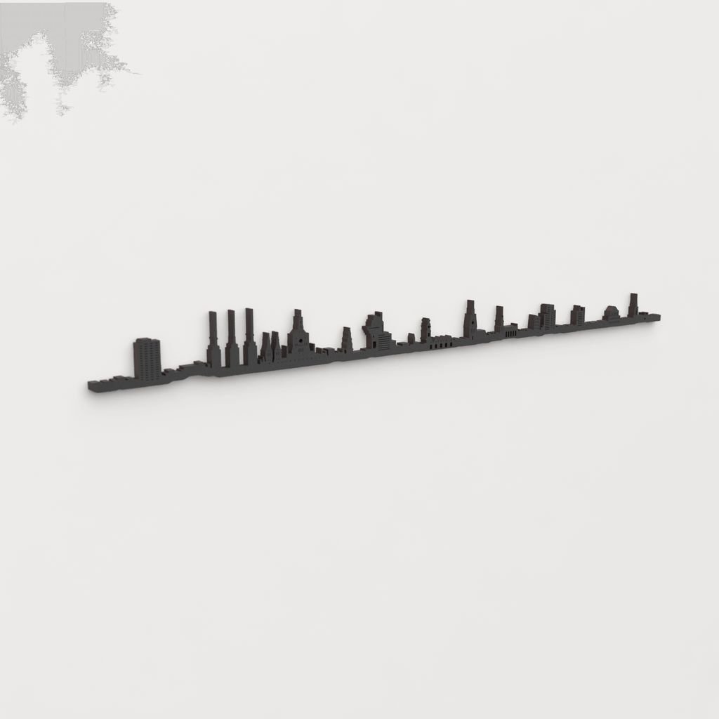 Skyline Hannover skyline in wood - Skylinecity