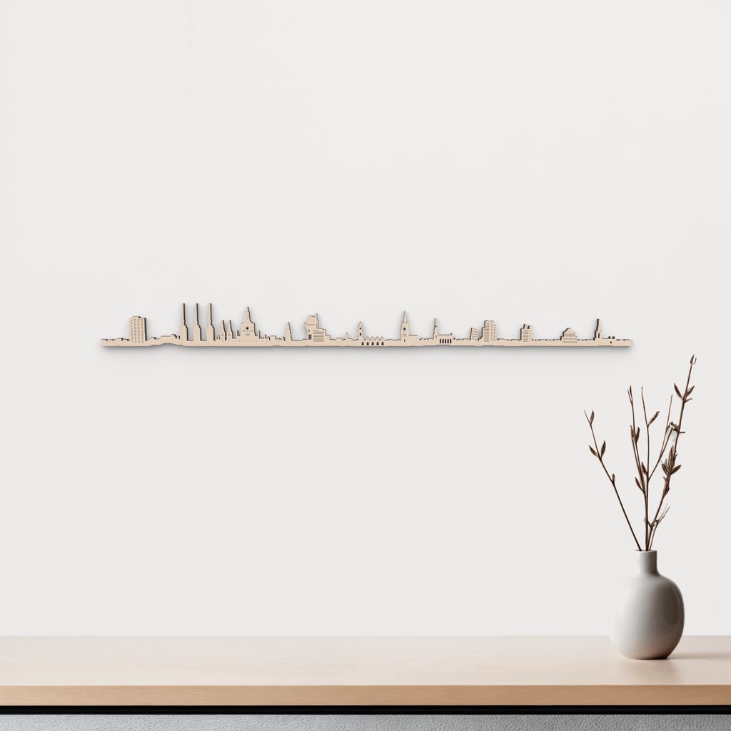 Skyline Hannover skyline in wood - Skylinecity