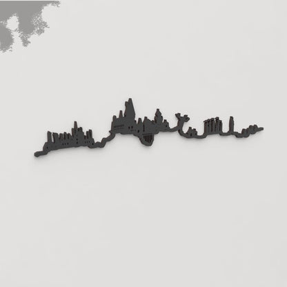 Skyline Hogwarts skyline in wood - Skylinecity