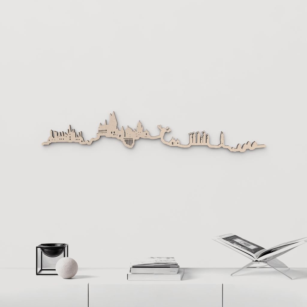 Skyline Hogwarts skyline in wood - Skylinecity