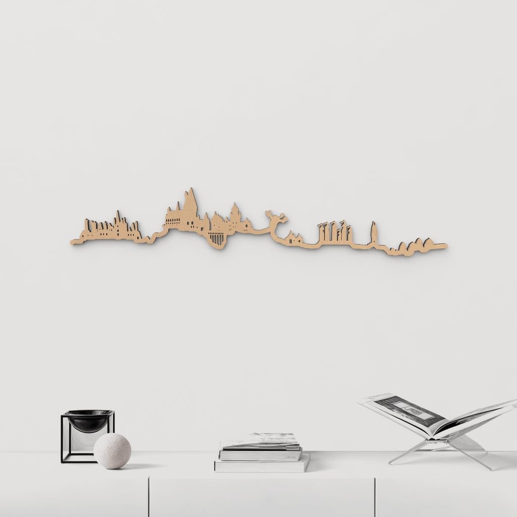 Skyline Hogwarts skyline in wood - Skylinecity
