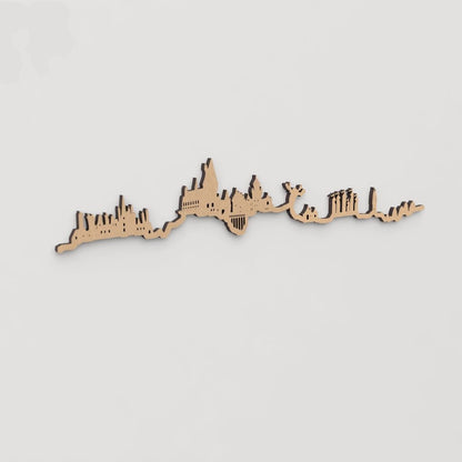 Skyline Hogwarts skyline in wood - Skylinecity