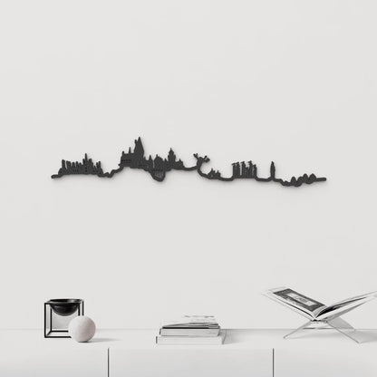 Skyline Hogwarts skyline in wood - Skylinecity