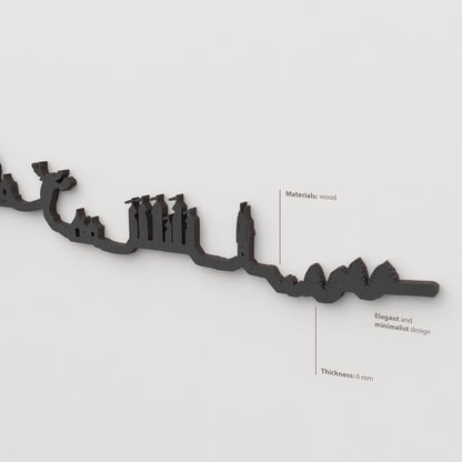 Skyline Hogwarts skyline in wood - Skylinecity