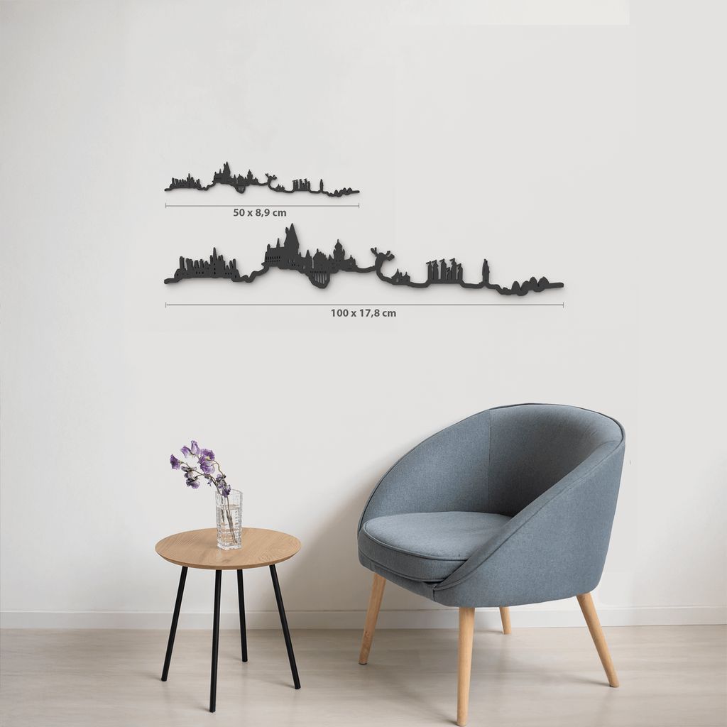 Skyline Hogwarts skyline in wood - Skylinecity